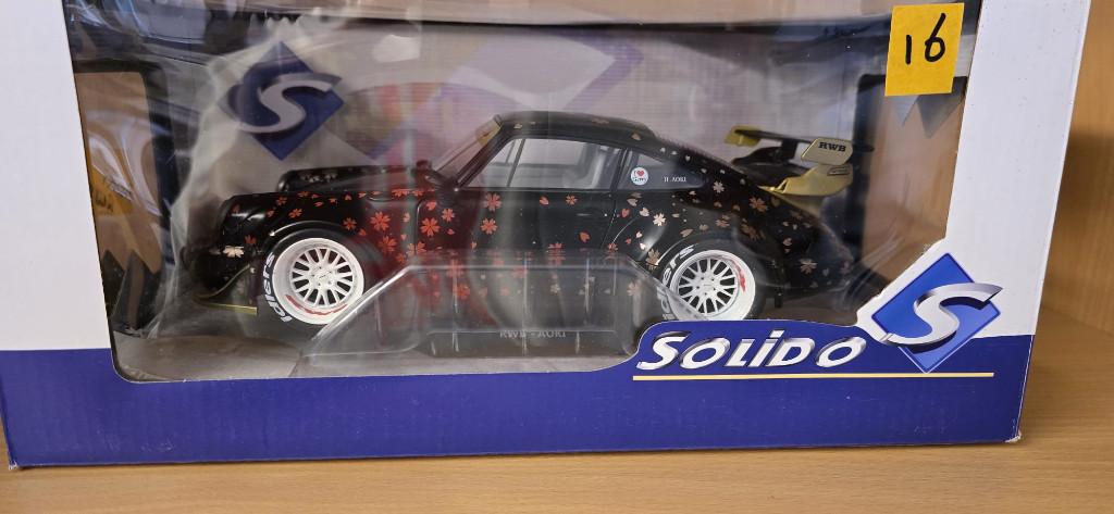 Porsche 911 RWB Aoki (16), Hobby en Vrije tijd, Modelauto's | 1:18, Nieuw, Auto, Solido, Ophalen of Verzenden