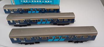 Drie st. ZGAN Märklin 4117 D-trein Personenrijtuig van NS. beschikbaar voor biedingen