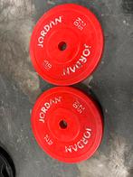 2 x 2,5 kg jordan Olympische halter schijven gewichten, Halterschijven, Gebruikt, Gewichten, Ophalen of Verzenden
