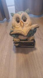 Spaarpot Uil met Boek - Lichte Beschadiging, Ophalen, Gebruikt, Kunststof, Dierenbeeld