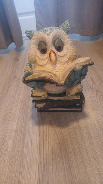 Spaarpot Uil met Boek - Lichte Beschadiging beschikbaar voor biedingen