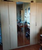 Grote kledingkast met spiegeldeuren - zelf demonteren, Huis en Inrichting, Kasten | Kledingkasten, Ophalen, Overige materialen
