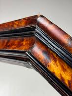 Tortoise shell spiegel 18e eeuw octagonal, Antiek en Kunst, Ophalen, Rechthoekig, Minder dan 50 cm