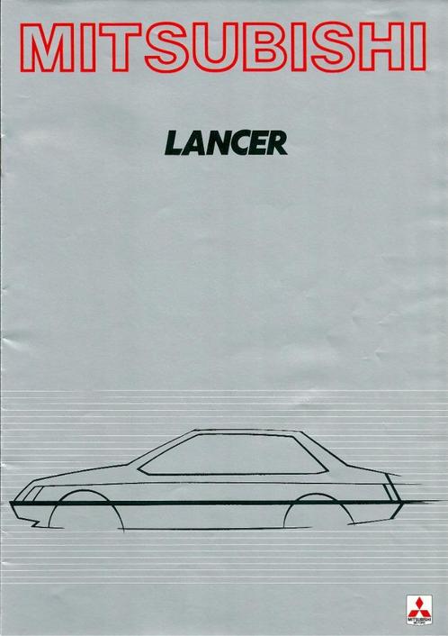 Folder Mitsubishi Lancer 1981, Boeken, Auto's | Folders en Tijdschriften, Gelezen, Mitsubishi, Ophalen of Verzenden