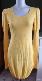 Sibin Linnebjerg mooie gele trui jurk XS 34 Gratis Verzenden, Kleding | Dames, Verzenden, Geel, Zo goed als nieuw, Knielengte