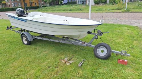 Ryds 405 vissersboot met Mercury 8 PK 4-takt buitenboordmoto, Watersport en Boten, Vis- en Consoleboten, Gebruikt, Tot 10 pk, 3 tot 6 meter