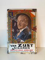 Emaille reclamebord Van Zijst sigaren (reclame bord), Ophalen of Verzenden, Gebruikt, Reclamebord