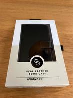 Selencia zwart lederen hoesje - Iphone 13, Ophalen of Verzenden, Zo goed als nieuw, IPhone 13, Hoesje of Tasje