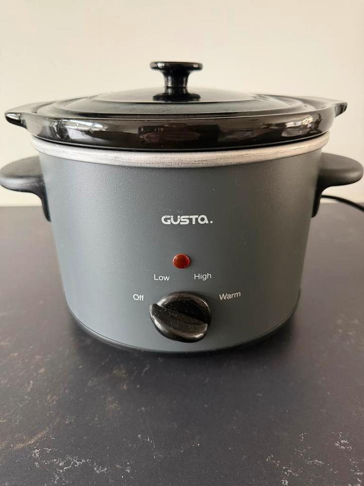 Gusta Slowcooker, Witgoed en Apparatuur, Slowcookers, Gebruikt, Vaatwasmachinebestendig, Ophalen of Verzenden