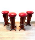 Brutalist / French Café barkrukken set 4 luxe, Ophalen, Gebruikt, 60 tot 90 cm, 4 krukken