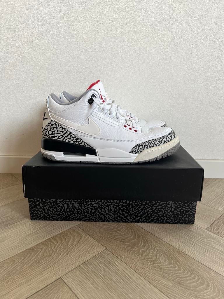 Jordan 3 Retro JTH Super Bowl, Kleding | Heren, Schoenen, Zo goed als nieuw, Sneakers of Gympen, Wit, Ophalen