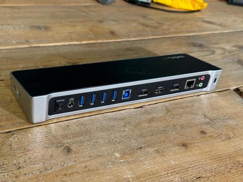 Startech com USB3DOCKH2DP Dock Station, Computers en Software, Dockingstations, Zo goed als nieuw, USB-hub, Harde schijf, Laptop