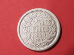 25 cent 1919, Verzenden, Zilver, 25 cent, Koningin Wilhelmina