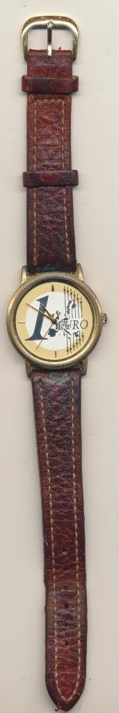 D008 Heren horloge met bandje (gedragen), Sieraden, Tassen en Uiterlijk, Horloges | Heren, Verzenden, Gebruikt, Leer, Overige merken