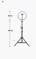 Tiktok ringlamp, selfie telefoonhouder statief met lamp, Ophalen of Verzenden, Zo goed als nieuw, Lamp of Flitsset