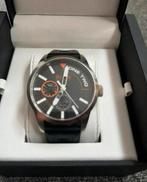 Origineel Boss orange horloge met zwarte siliconen band, Overige merken, Staal, Polshorloge, Overige materialen