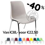 Kuipstoelen Helene lichtgrijs kantinestoelen stapelstoelen, Everardo, Marconiweg 10 Zeewolde, Nieuw, Info@everardo.nl
