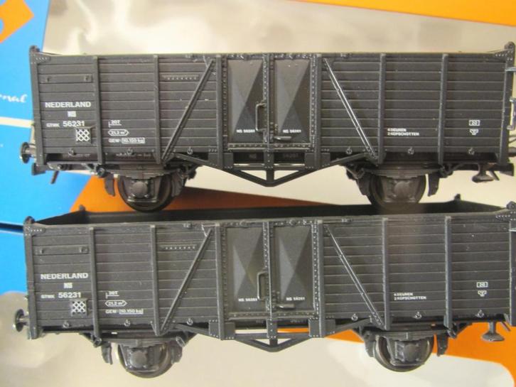 voor Märklin H0: 2 open wagons grijs NS GTMK van Roco +OVP, Hobby en Vrije tijd, Modeltreinen | H0, Gebruikt, Wagon, Gelijkstroom of Wisselstroom
