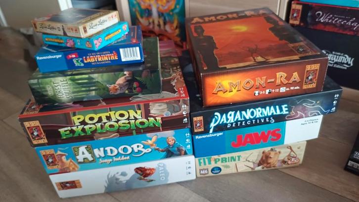Verschillende bordspellen en kaartspellen, Hobby en Vrije tijd, Gezelschapsspellen | Bordspellen, Zo goed als nieuw, Ophalen