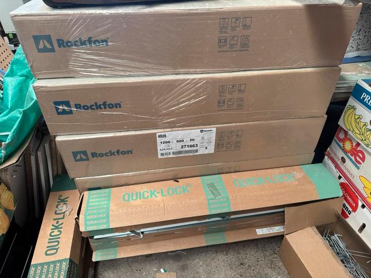 Rockfon krios plafondplaten quicklock profielen 120 & 60, Doe-het-zelf en Verbouw, Overige Doe-het-zelf en Verbouw, Nieuw, Ophalen