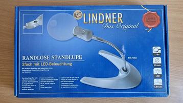 Lindner S7150 Randloze standloupe met LED verlichting. Nieuw beschikbaar voor biedingen