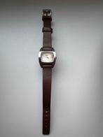 Diesel DZ2073 horloge met leren band, Overige merken, Staal, Polshorloge, Ophalen of Verzenden