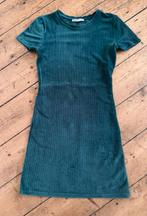 Pull&Bear jurkje maat S groen velours feest, Ophalen of Verzenden, Zo goed als nieuw, Meisje, Jurk of Rok