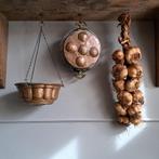 Oud brocante koperen bakvorm poffertjespan slakkenpan Etage3, Huis en Inrichting, Woonaccessoires | Overige, Gebruikt, ., Ophalen of Verzenden