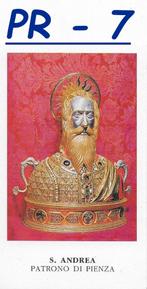 pr7 Prentje S. Andrea Patroonheilige van Pienza, Verzamelen, Religie, Ophalen of Verzenden, Zo goed als nieuw, Kaart of Prent