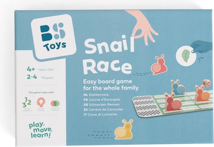 BS Toys Slakkenrace - bordspel - tafelspel, Kinderen en Baby's, Speelgoed | Educatief en Creatief, Nieuw, Ontdekken, Ophalen of Verzenden