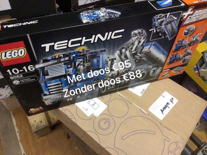 Lego Technic 8052 Container Truck, Kinderen en Baby's, Speelgoed | Duplo en Lego, Zo goed als nieuw, Lego, Complete set, Ophalen of Verzenden