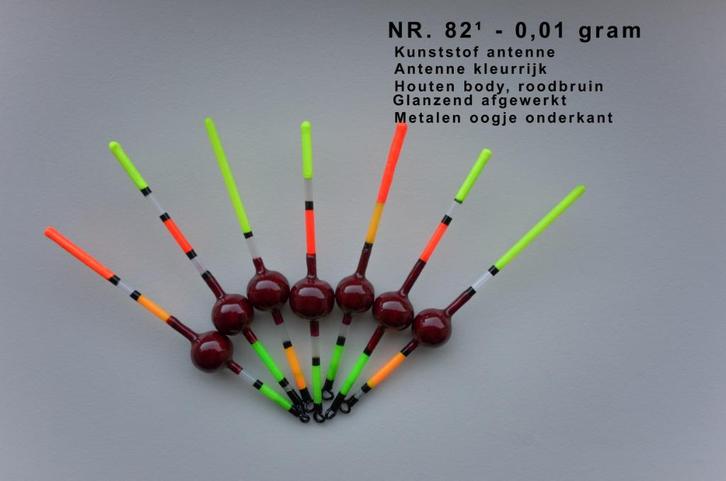 KARPERDOBBER HANDBUILT NR. 82¹ / 0,01 gram, Watersport en Boten, Hengelsport | Karpervissen, Nieuw, Dobber of Lood, Ophalen of Verzenden