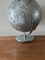 Wereldbol, zilver, 38 cm hoog , nieuw, Ophalen of Verzenden