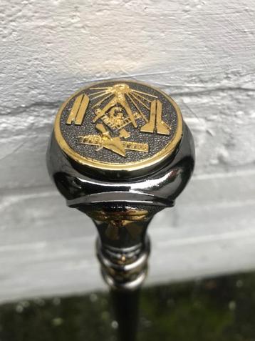 mooie metalen vrijmetselaars wandelstok beschikbaar voor biedingen