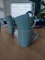 Servies Blokker - Thee- en koffiemokken blauw/groen, Ophalen of Verzenden, Overige stijlen, Bord(en)
