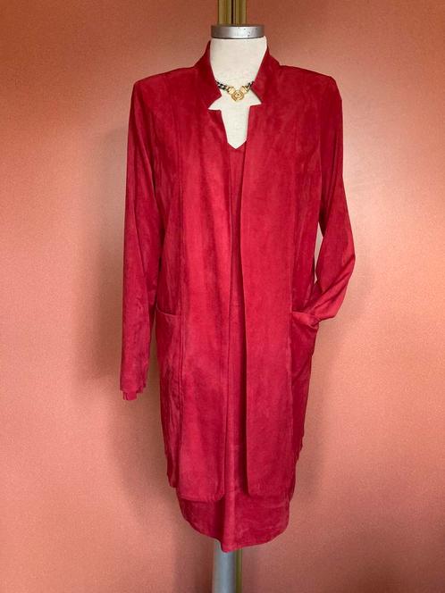Nieuw Helena Hart twin set jas & jurk rood suédine 40/42❤️😍, Kleding | Dames, Jurken, Nieuw, Maat 42/44 (L), Rood, Verzenden
