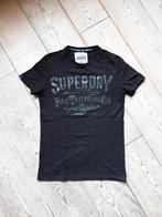 Superdry T-shirt, maat S met opdruk, weinig gedragen, Maat 46 (S) of kleiner, Grijs, Ophalen of Verzenden, Zo goed als nieuw