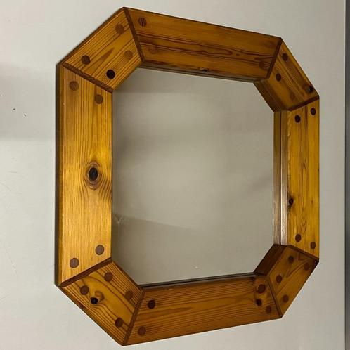 TOTALE LEEGVERKOOP Zweeds grenen spiegel jaren 60 70 Luxus, Huis en Inrichting, Woonaccessoires | Spiegels, Gebruikt, 50 tot 75 cm