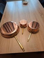 Koperen pannen, Huis en Inrichting, Keuken | Potten en Pannen, Ophalen of Verzenden