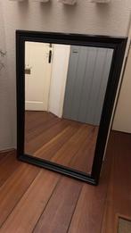 Spiegel 102x72cm, zwarte omlijsting, Ophalen, Gebruikt, 100 tot 150 cm, Rechthoekig