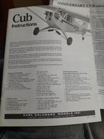 Modelvliegtuig piper cub j3 bouwplan en documentatie, Hobby en Vrije tijd, 1:72 tot 1:144, Zo goed als nieuw, Vliegtuig, Ophalen