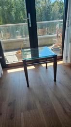 Klassieke Glazen Tafel, Gebruikt, Klassiek, Vierkant, 55 tot 75 cm