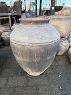 Oude grote kruik uit India, Huis en Inrichting, Woonaccessoires | Vazen, Ophalen, Gebruikt, Overige kleuren, 50 tot 75 cm
