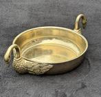 Verzilverde schaal met zwaanhandgrepen – Art Deco stijl, Antiek en Kunst, Ophalen of Verzenden