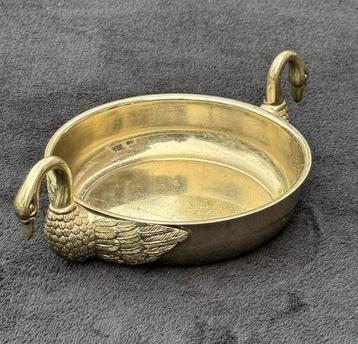 Verzilverde schaal met zwaanhandgrepen – Art Deco stijl beschikbaar voor biedingen
