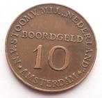 10 Cent Boordgeld Amsterdam Vintage Munt SMN Penning Token, Verzamelen, Scheepvaart, Ophalen of Verzenden