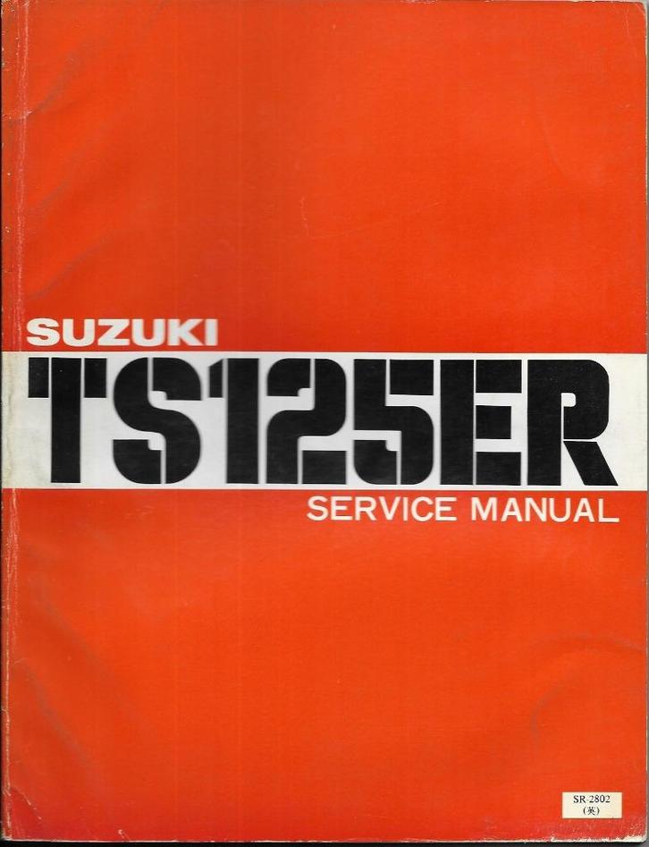 Suzuki TS125 R service manual (4720z), Motoren, Handleidingen en Instructieboekjes, Suzuki, Ophalen of Verzenden