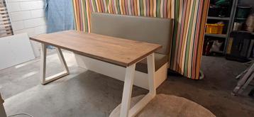 Eettafel met maatwerk bank - ideaal voor kleine ruimte! beschikbaar voor biedingen