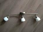 ZGAN Plafondlamp van messing met 3 witte spots, Ophalen, Zo goed als nieuw, Metaal of Aluminium, Plafondspot of Wandspot
