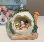 Retro decoratief beeldje: muisje in huisje, Ophalen of Verzenden